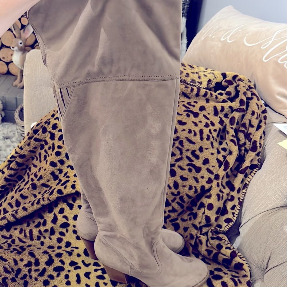 Not rated over the knee suede boots